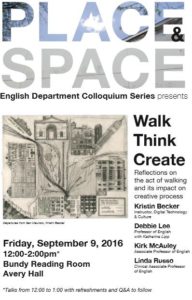 Walk, Think, Create: Reflections on the Act of Walking and Its Impact on Creative Process @ Bundy Reading Room